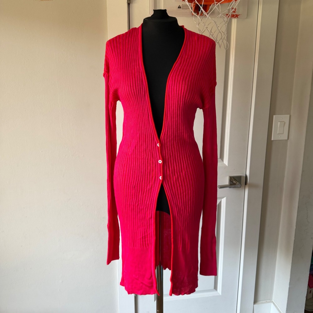 Free People Women's Date Night Cardi Long Sleeve 100% Viscose Dress Size XS